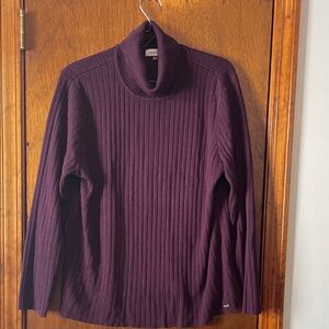 Calvin Klein Women's Deep Purple Turtleneck Sweater